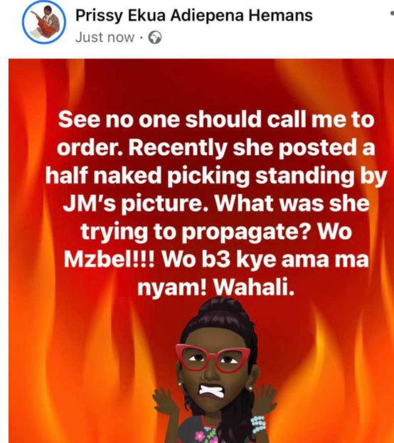 Mzbel and an NDC woman gets into a heated fight over John Mahama on Facebook