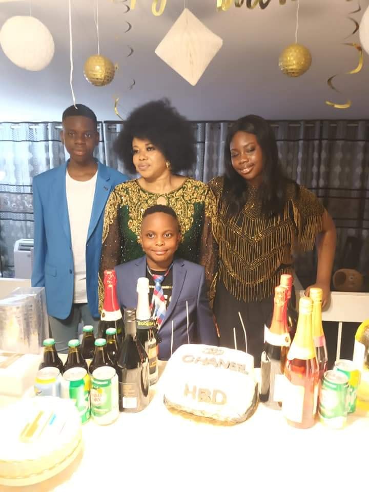 New photos of Mercy Johnson's stepchildren looking all-grown-up with their mother surfaces