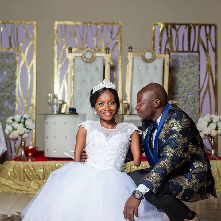 This is beautiful: lady without arms and legs finds love, as beautiful wedding photos of the couple surfaces online