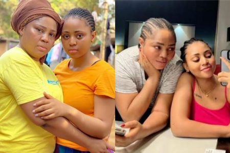 Regina Daniels’ mom takes pride in her as she parties with Nigerian Billionaires