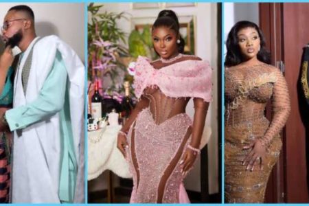 Ridwan And Awurama’s Marriage – 3 Other Baby Mamas Appear with thier Babies after their Wedding .