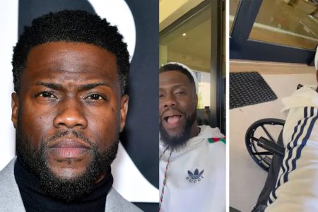 Kevin Hart Survives Accident; Now Walks In Wheelchair