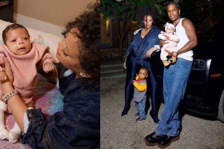 RIHANNA & A$AP ROCKY OUTDOORS NEW BABY RIOT ROSE …It’s Family Photo Time!!!