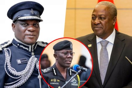COP Christian Tetteh Yohuno Sworn In as the New IGP By Mahama.